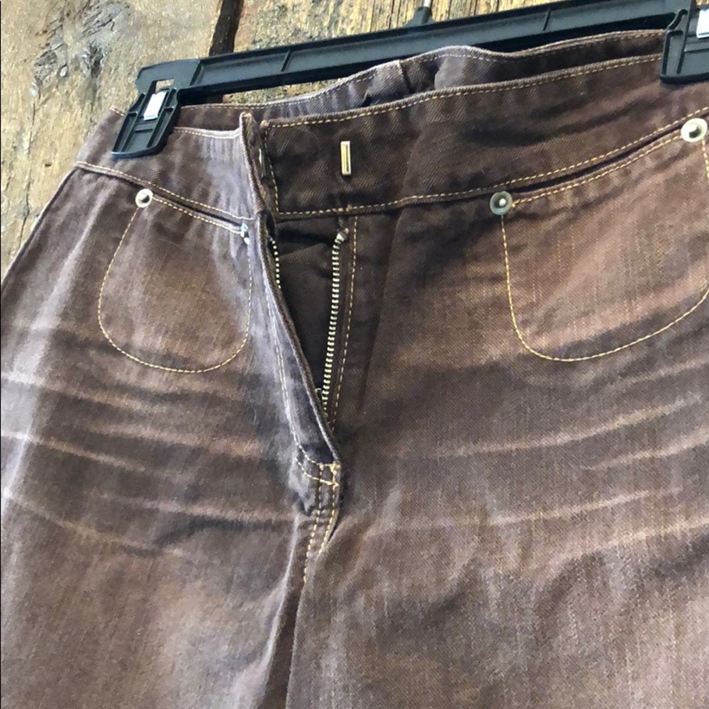 Brown denim vintage. Laundry by Shelli Segal jeans - Picture 3 of 7